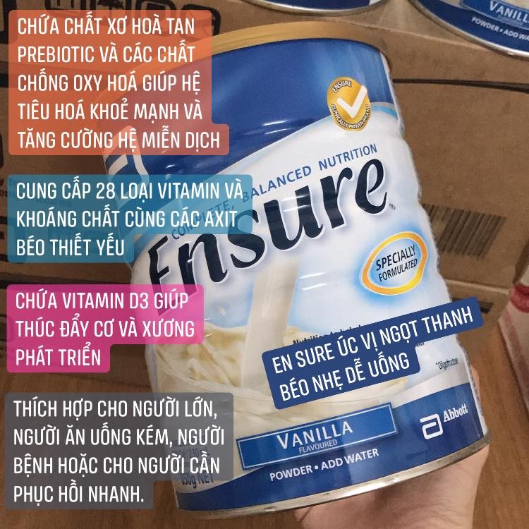 Sữa bột Ensure Úc 850g — ảnh chính