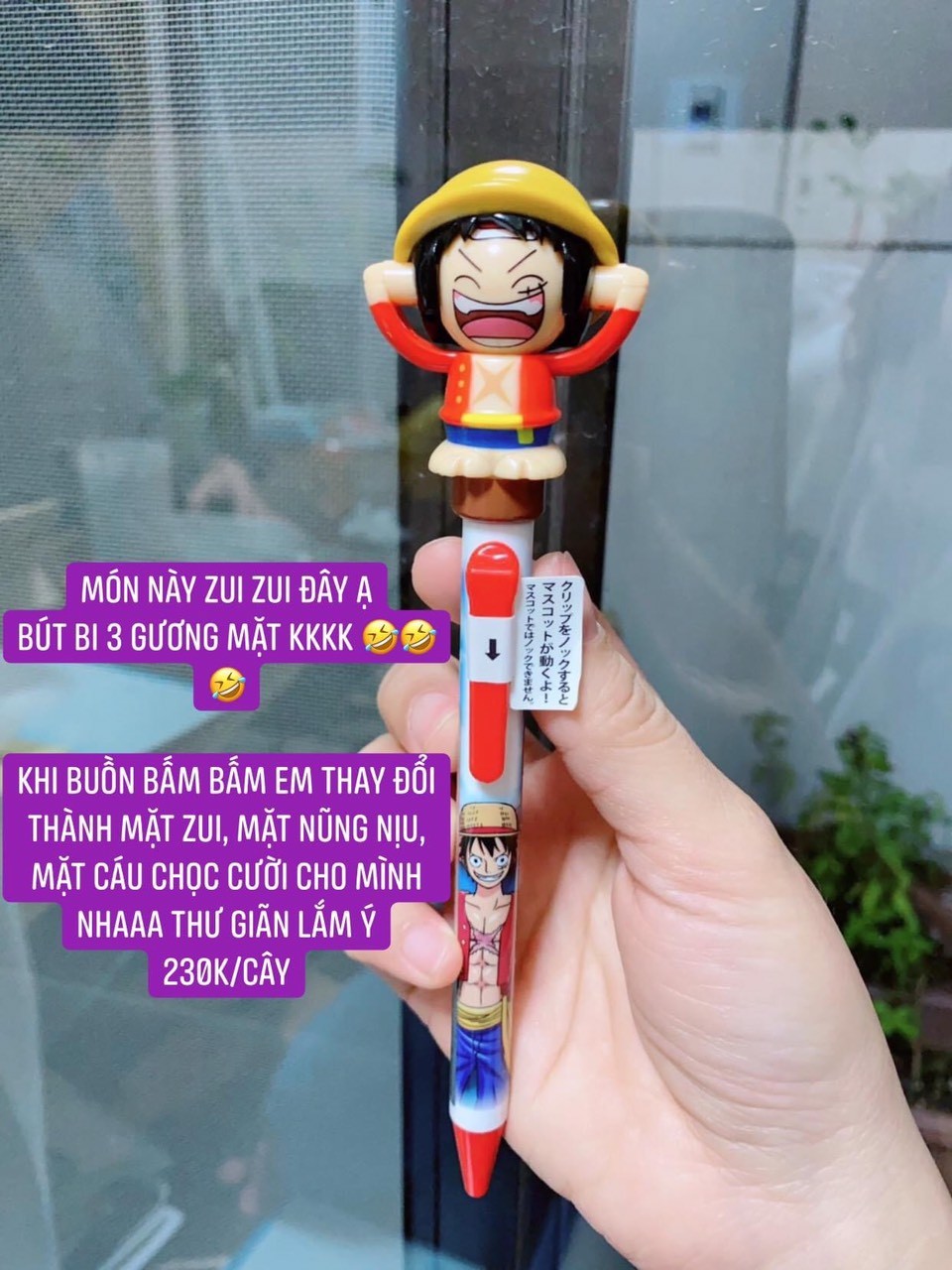 Bút bi 4 gương mặt Nhật Bản