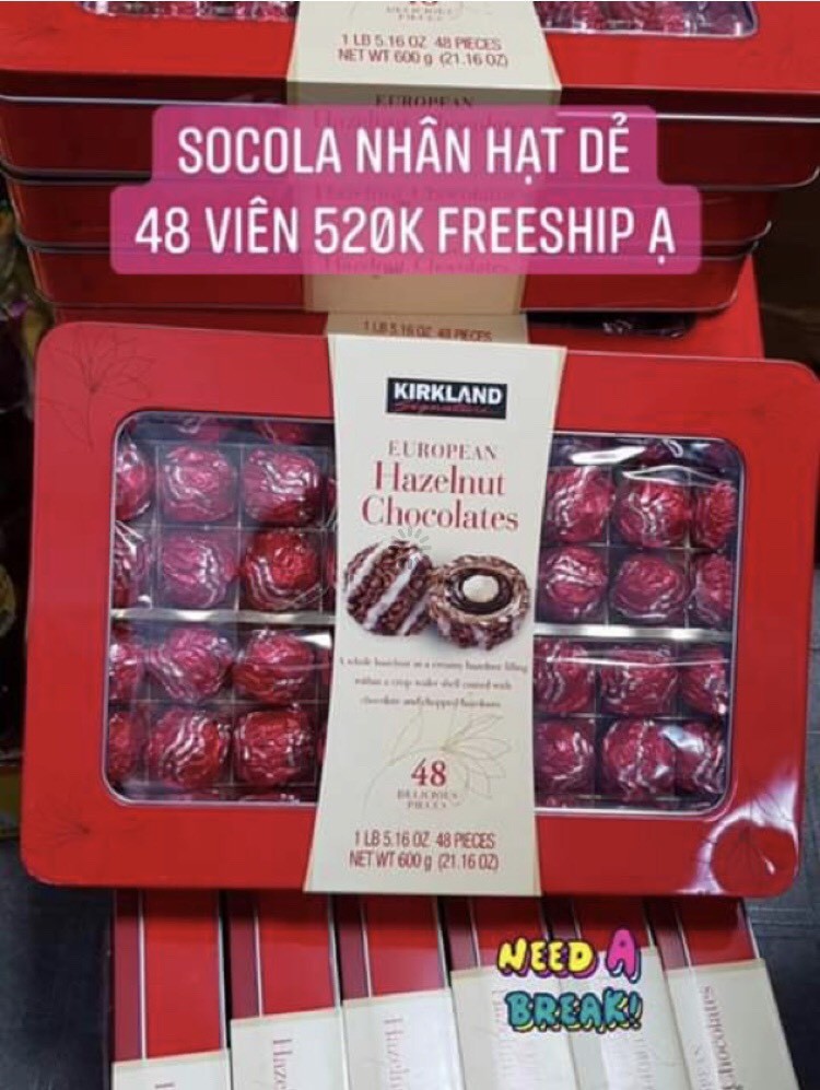 Chocolate nhân hạt dẻ Kirkland — ảnh chính
