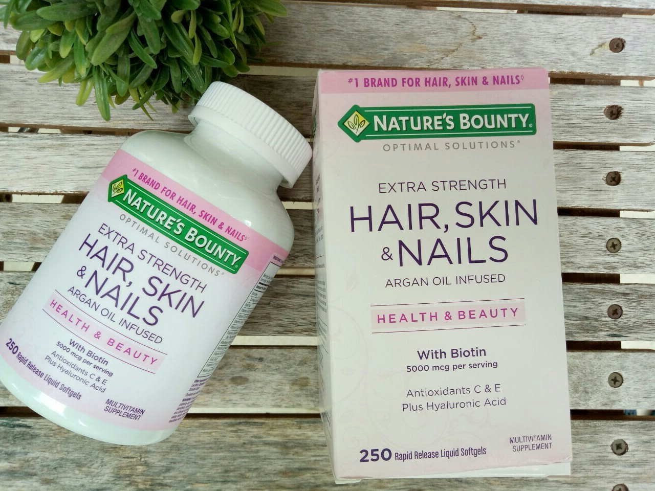 Viên uống đẹp da móng tóc HAIR SKIN NAIL NATURE’S BOUNTY 250 viên — ảnh chính