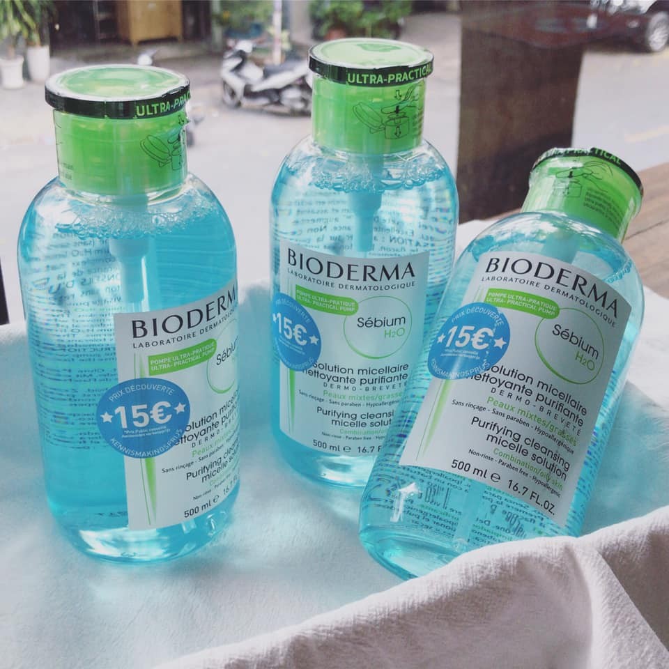  Tẩy trang BIODERMA màu xanh lá 500ml — ảnh chính