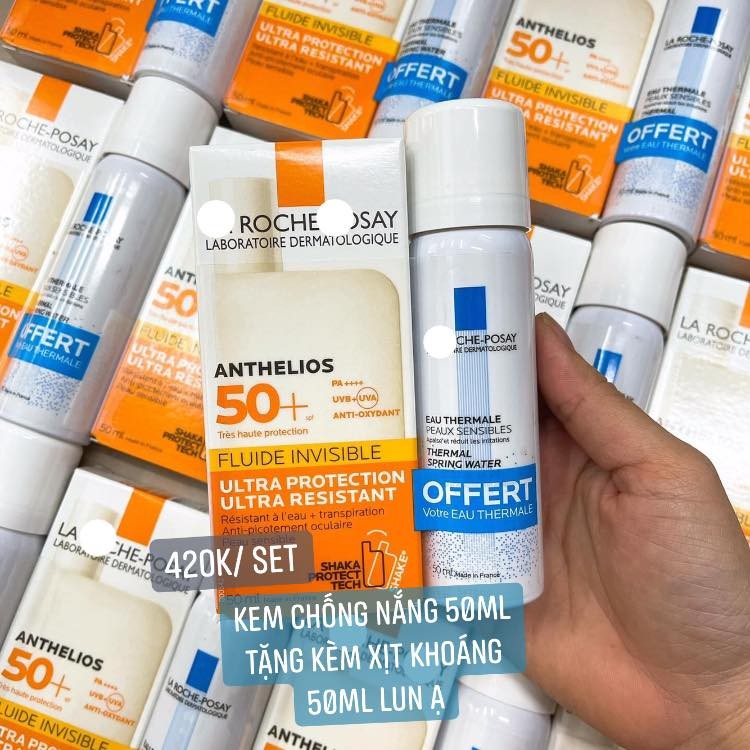 Sét Kem chống nắng La roche posay Anthelios 50+ Invisible Fluid — ảnh chính