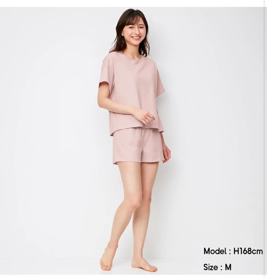 Đồ bộ Gu chất thun mịn màu hồng   — ảnh chính