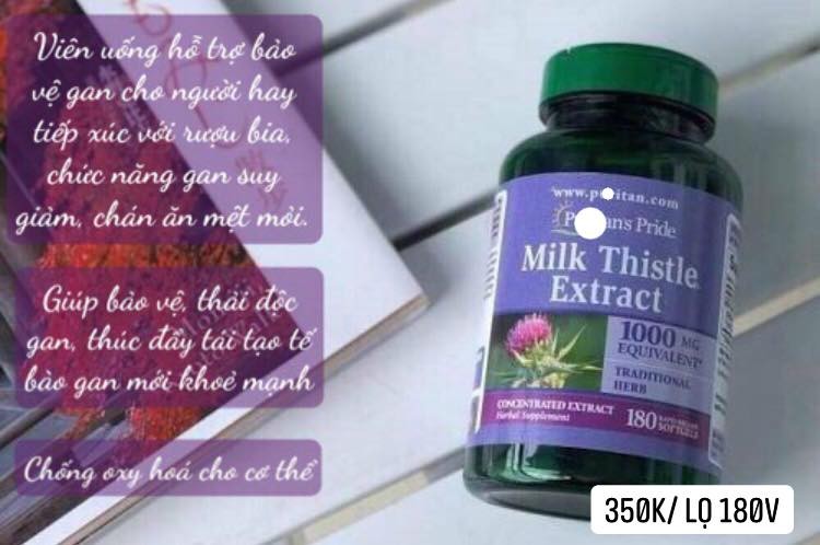 Viên uống cao kế sữa Milk Thistle Extract 1000mg 18 viên — ảnh chính