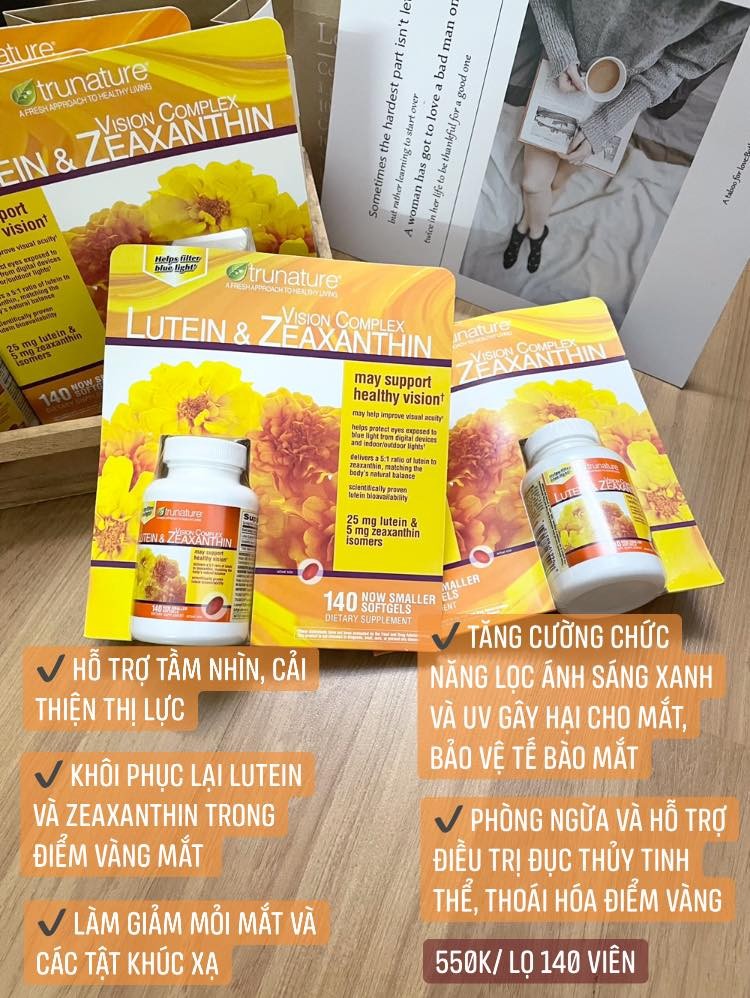 Viên bổ mắt Trunature Vision Complex Lutein & Zeaxanthin 140 viên — ảnh chính