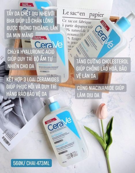 Sữa rửa mặt CeraVe Salicylic acid cleanser 473ml — ảnh chính