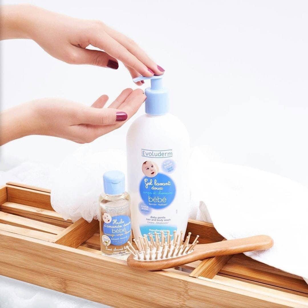 Sữa tắm gội trẻ em Evoluderm Gel Lavant Dousc Bebe 500ml