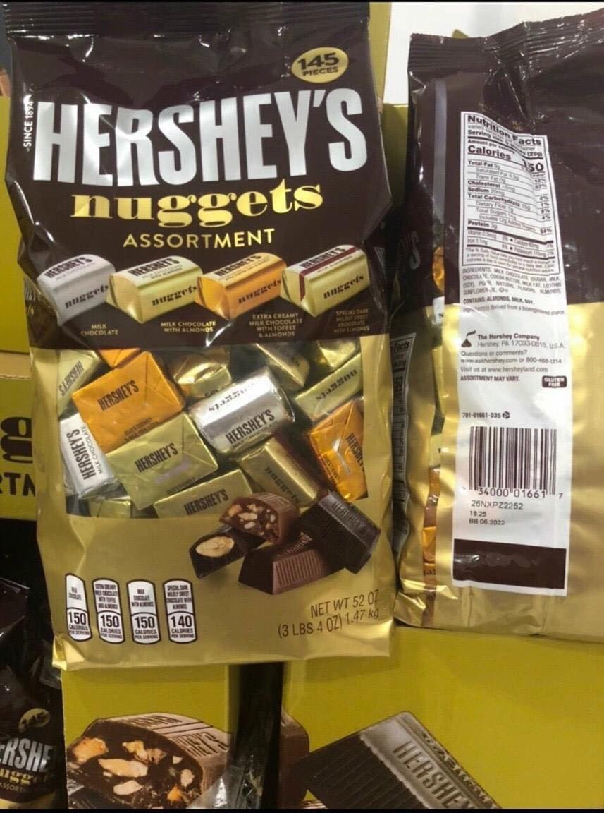Kẹo HERSHEY'S - Nuggets/Holiday Assortment 145 viên — ảnh chính