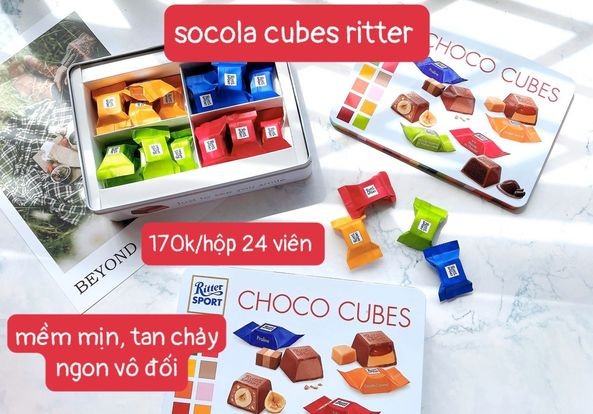 Socola Ritter Sport Chocolate Cubes Selection 192g — ảnh chính