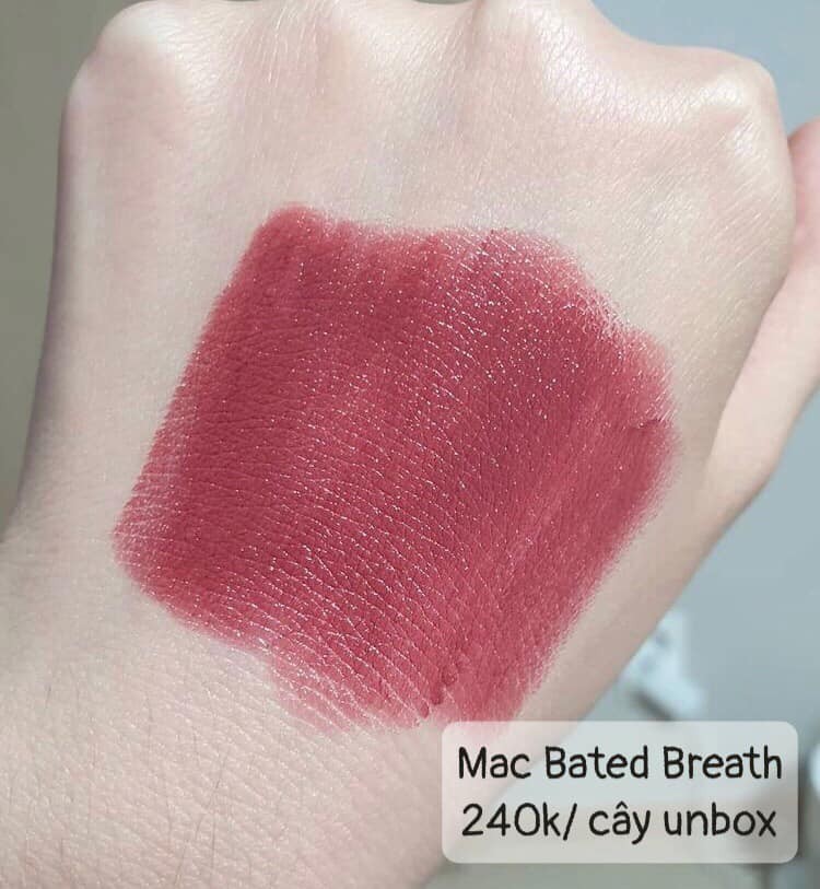 Son Macc Bated Breath 408: màu đỏ mận cá tính — ảnh chính