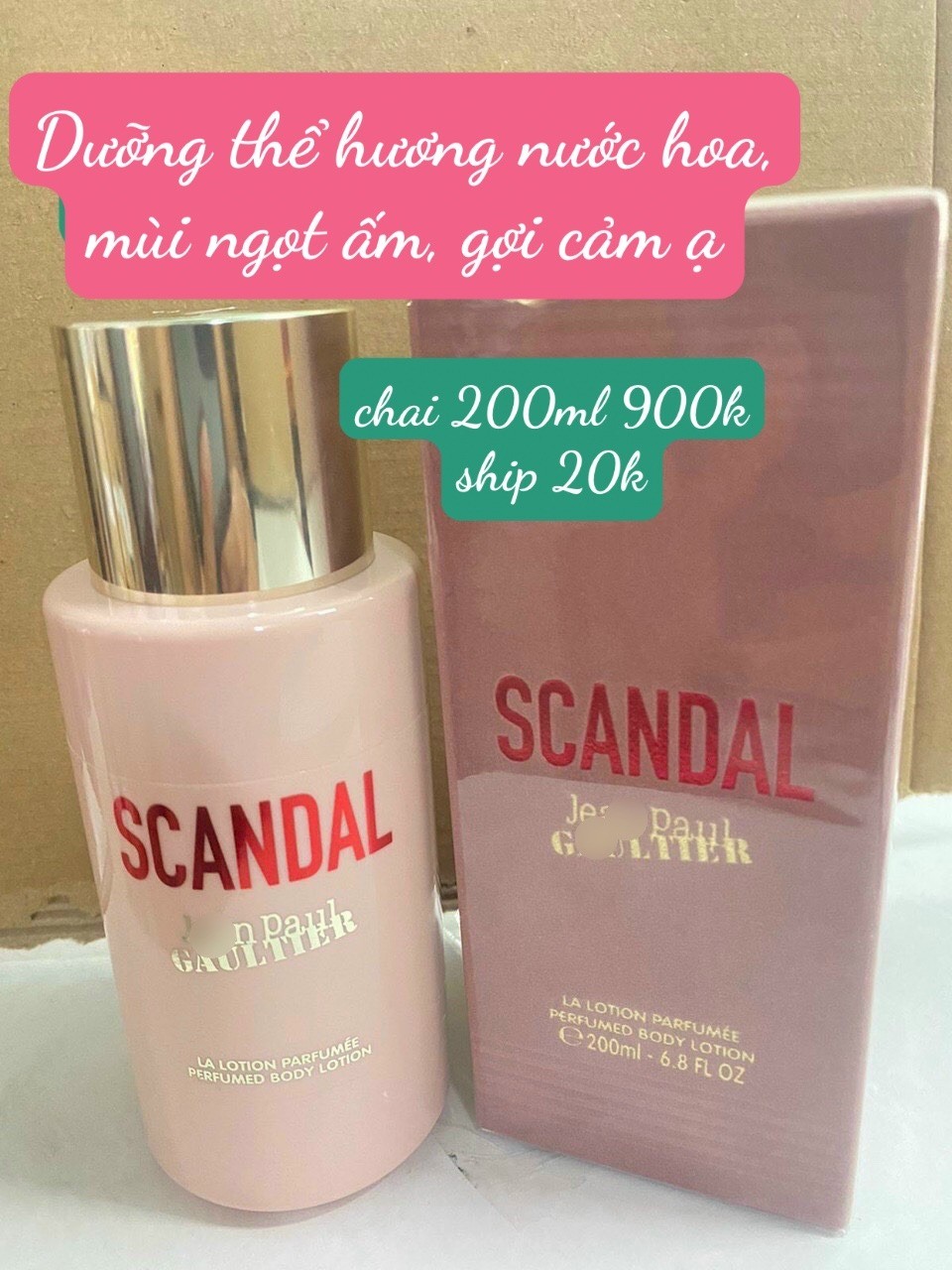 Dưỡng thể hương nước hoa Scandal Jean Paul 200ml — ảnh chính