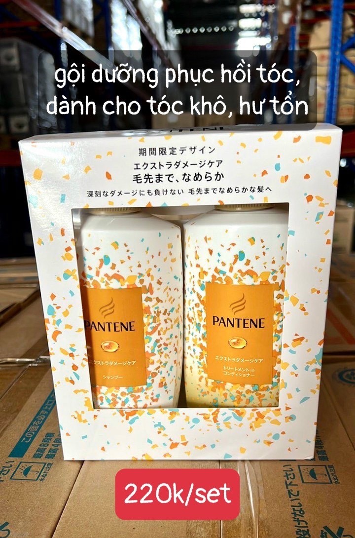 Bộ gội xả Pantene màu vàng cho tóc khô hư tổn — ảnh chính