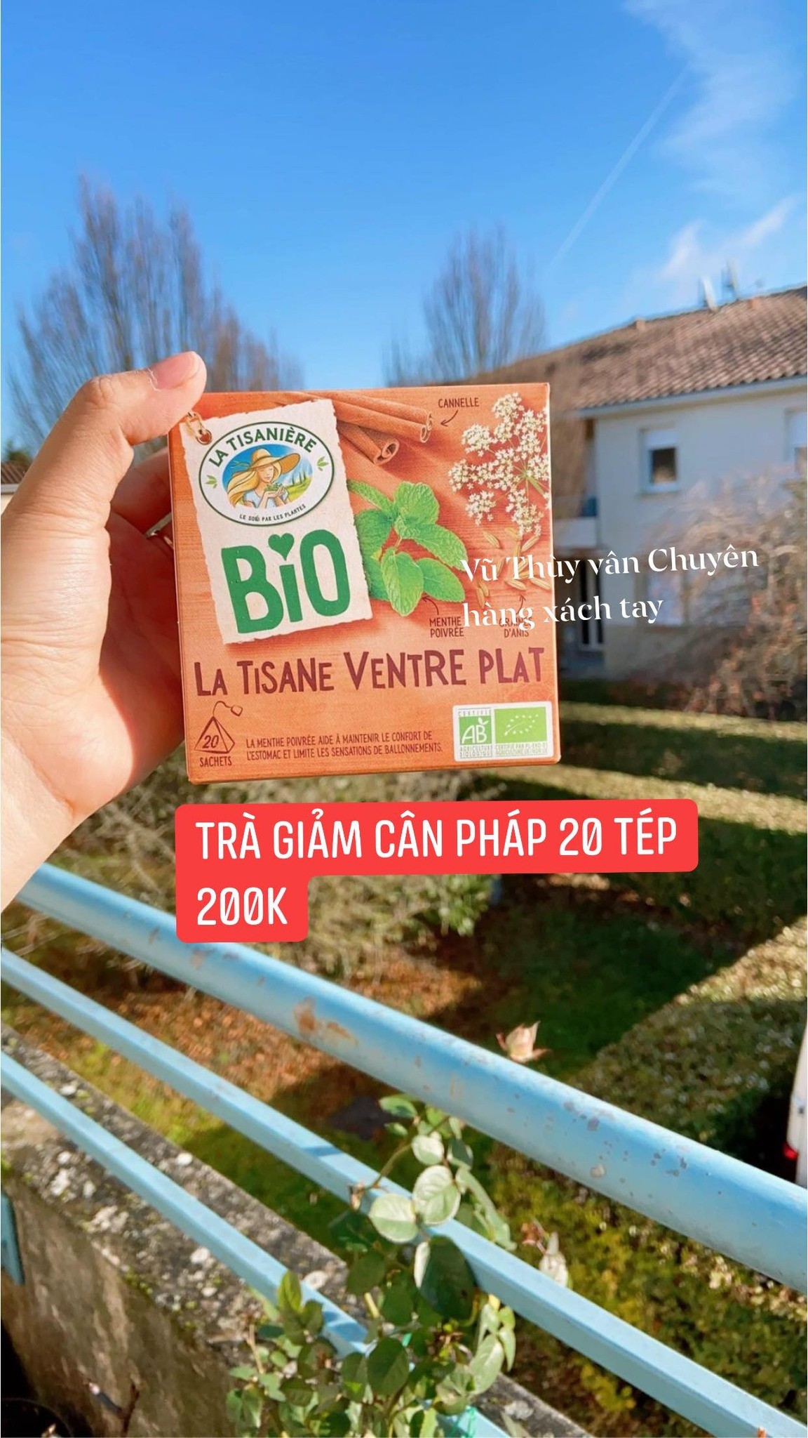 Trà giảm cân Pháp 20 tép — ảnh chính