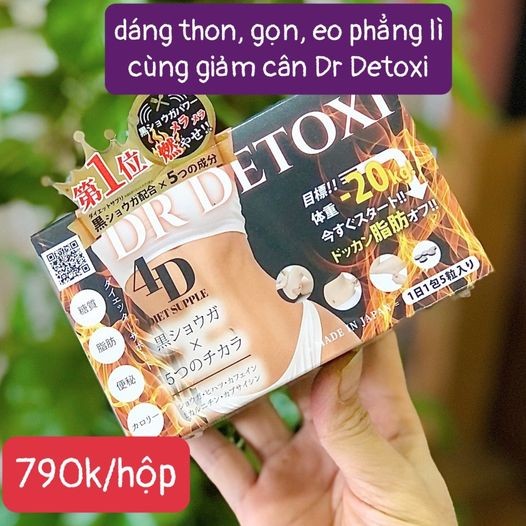 Viên Detox giảm cân Dr Detoxi Nhật Bản 30 gói