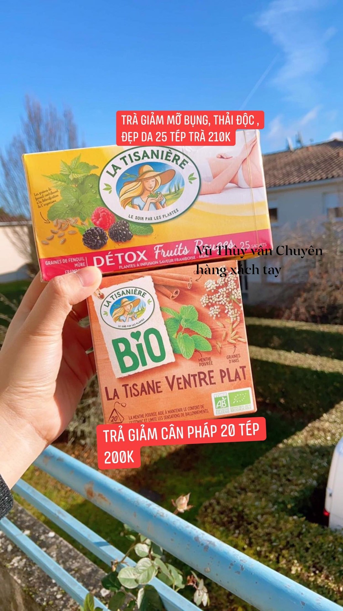 Trà giảm mỡ bụng, thải độc 25 tép