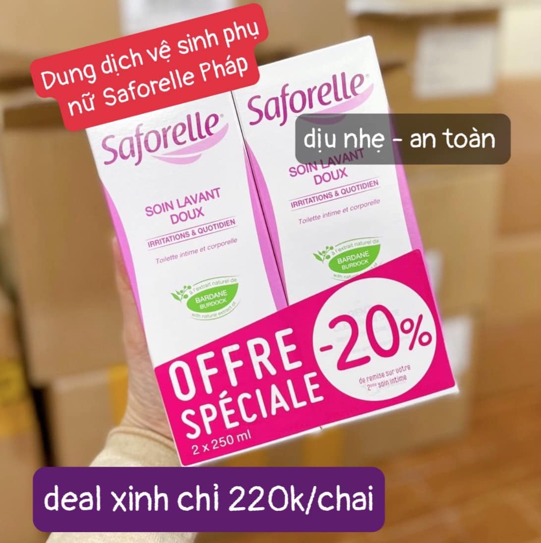 Dung dịch vệ sinh Saforelle chai 250ml  — ảnh chính