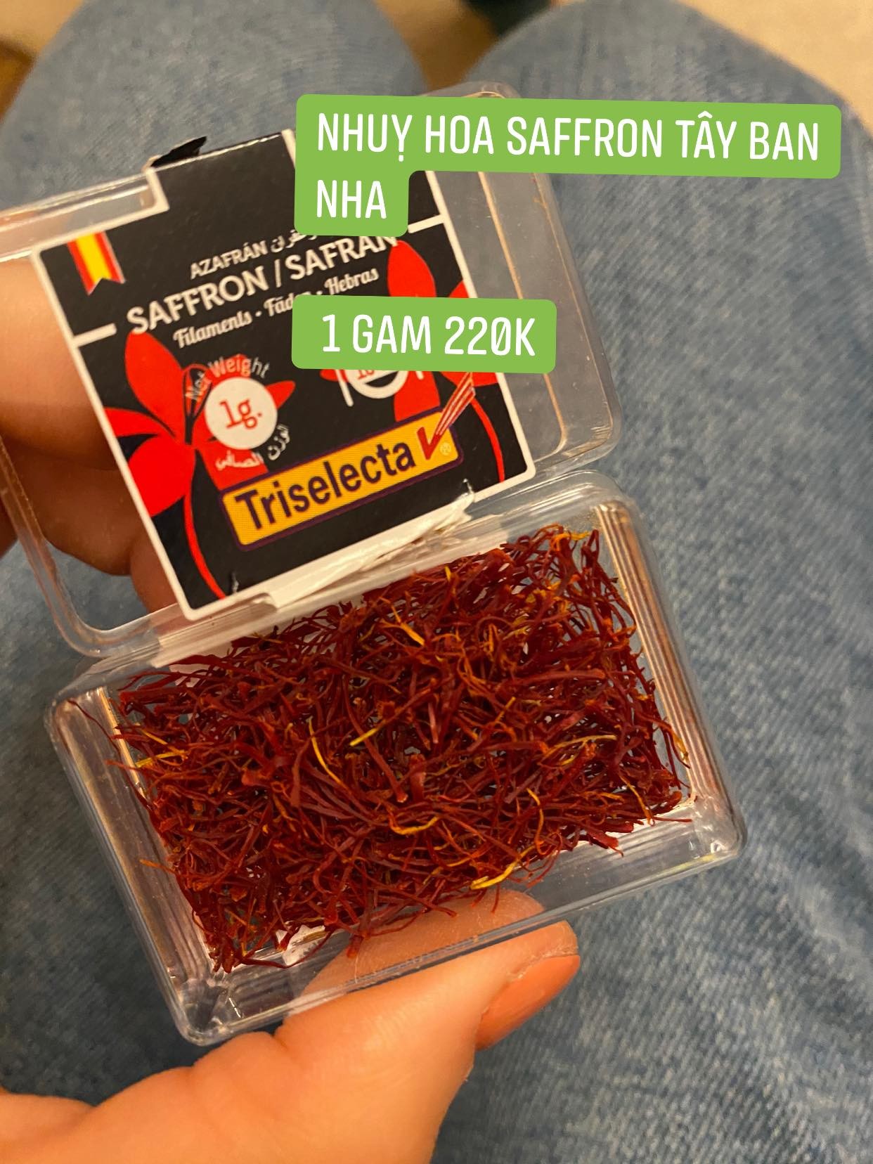 Nhụy hoa saffron Tây Ban Nha 1g — ảnh chính