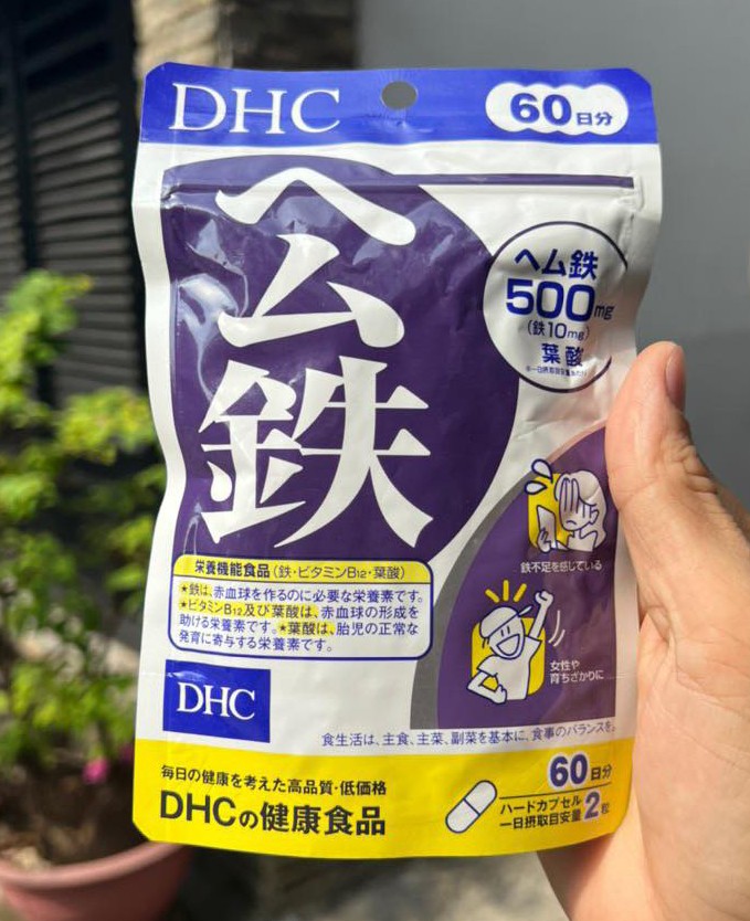 Viên bổ sung sắt DHC 60 ngày uống — ảnh chính