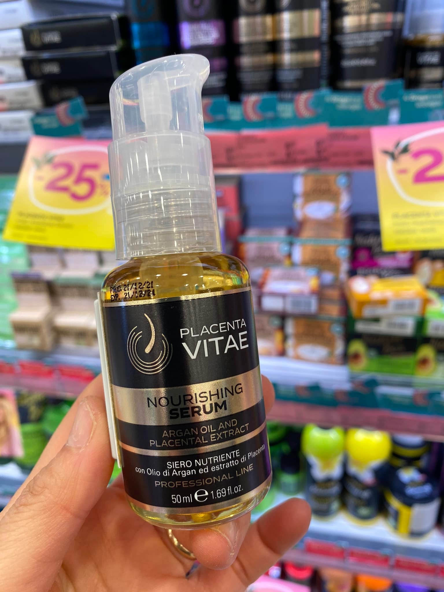 Serum dưỡng tóc  tinh chất nhau thai và dầu argan 50ml — ảnh chính