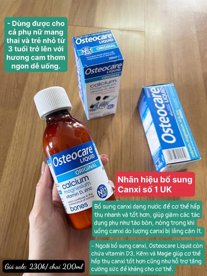 VITABIOTICS OSTEOCARE LIQUID ORIGINAL – BỔ SUNG CANXI DẠNG NƯỚC SỐ 1 TẠI UK — ảnh chính