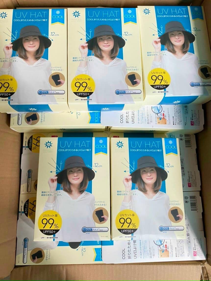 Nón chống nắng làm mát UV HAT màu đen — ảnh chính