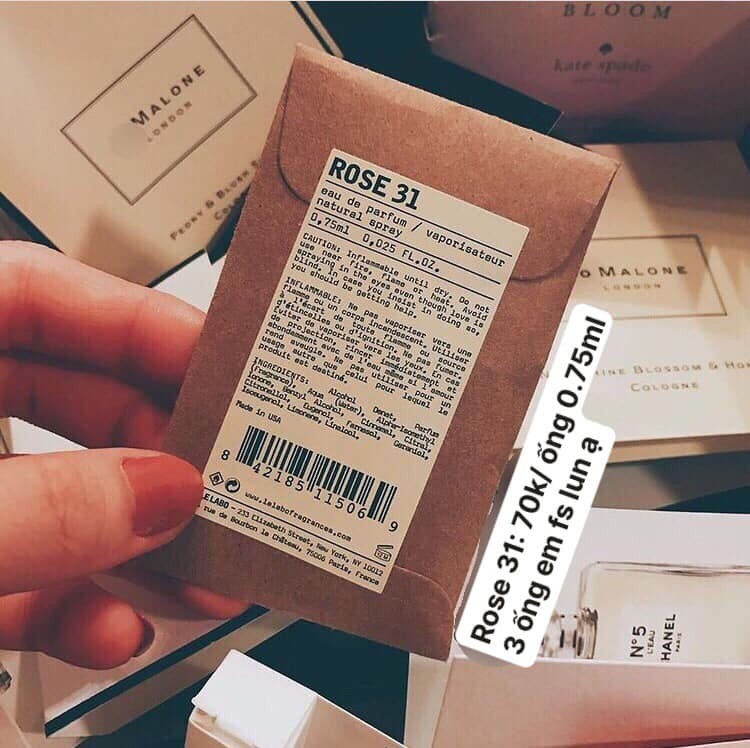 Vial Lelabo Rose 31 — ảnh chính
