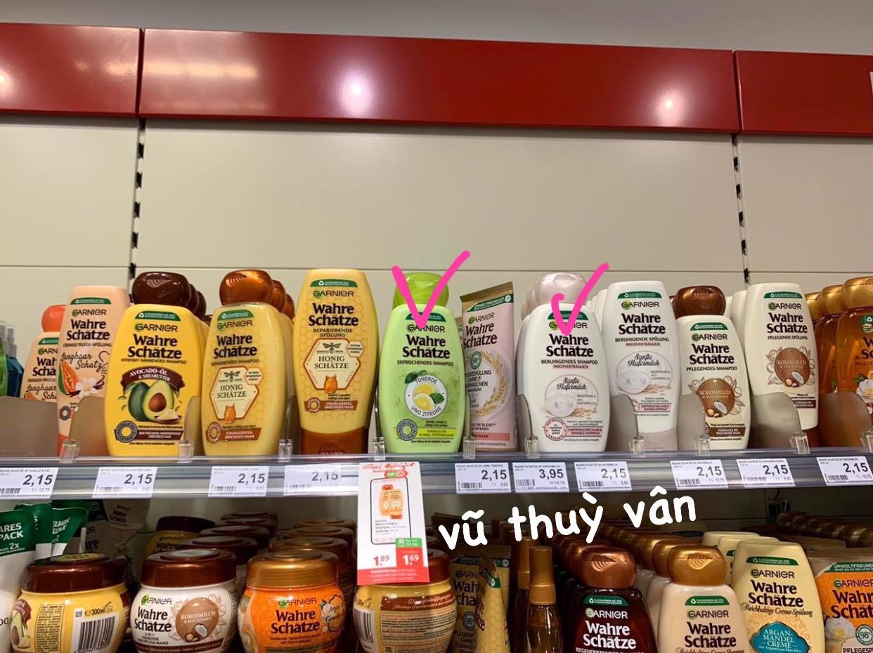  DẦU GỘI HOẶC XẢ GARNIER WAHRE SCHÄTZE - chiết xuất từ lúa mạch- sữa bò hữ cơ cung cấp độ ẩm cho tóc và da đầu nhaỵ cảm — ảnh chính
