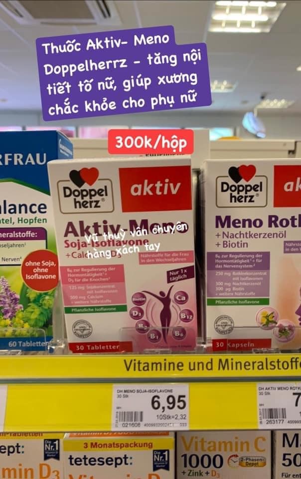 Viên Uống Doppelherz Aktiv Meno Cân Bằng Nội Tiết Tố Nữ, 30 Viên — ảnh chính