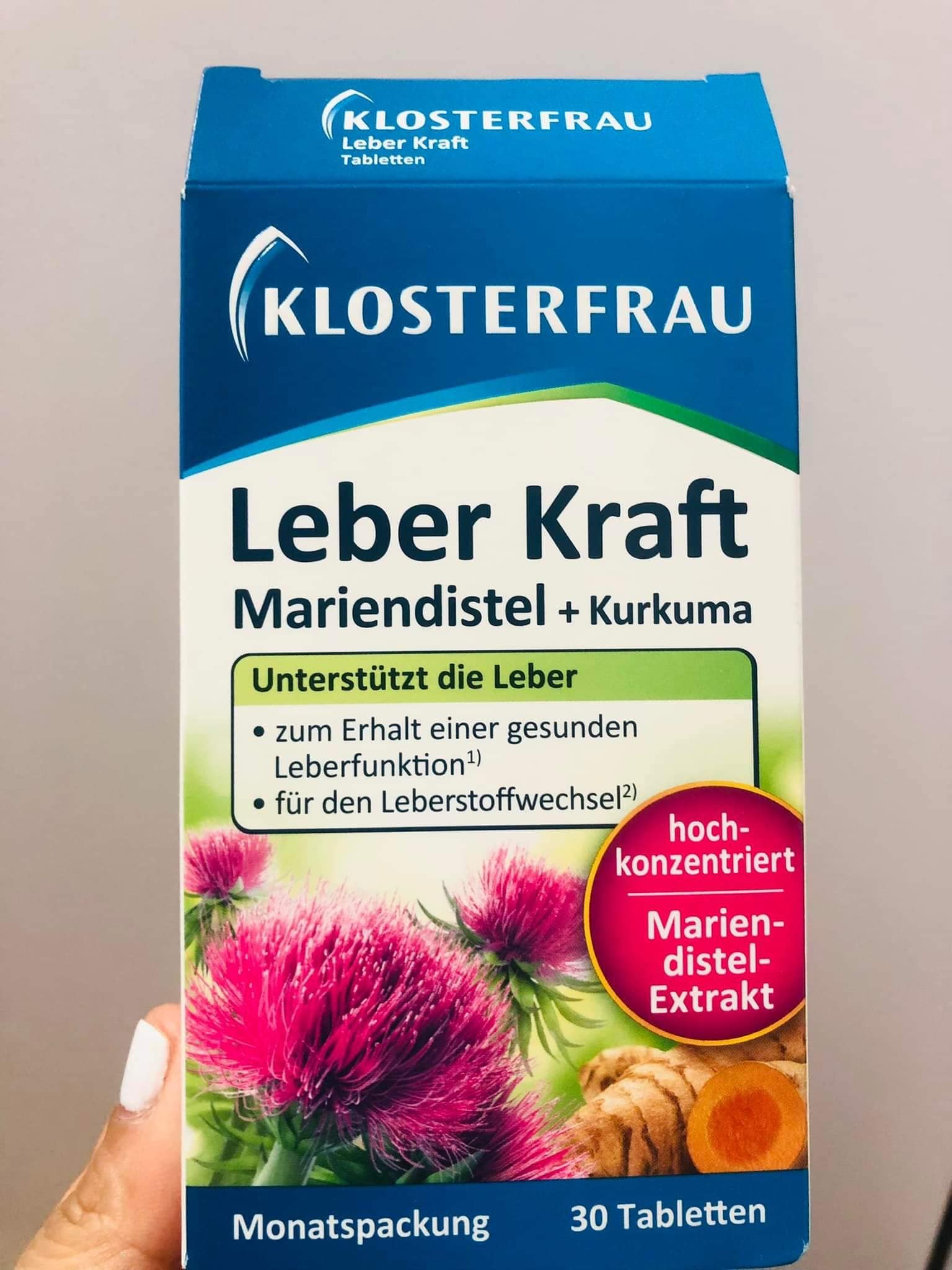 Viên uống hỗ trợ chức năng gan Klosterfrau Leber Kraft 3O viên , Đức — ảnh chính