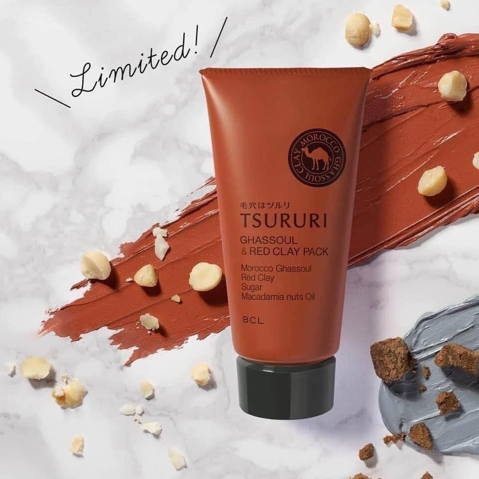 Hàng order-Mặt Nạ Đất Sét Thanh Lọc Làm Sạch Lỗ Chân Lông Tsururi Red Clay pack — ảnh chính