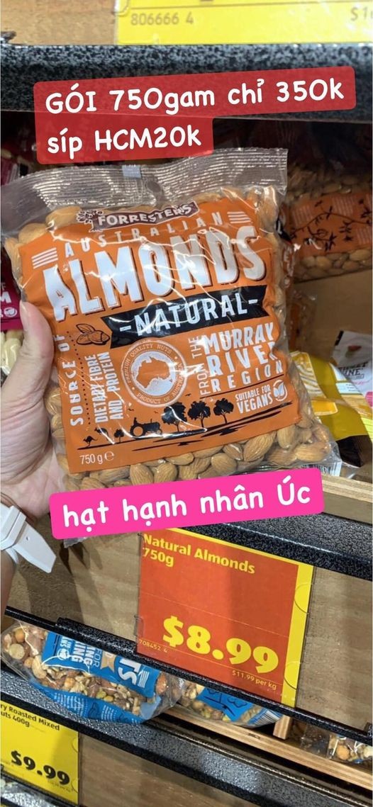 Hạt hạnh nhân Úc 750 gam — ảnh chính
