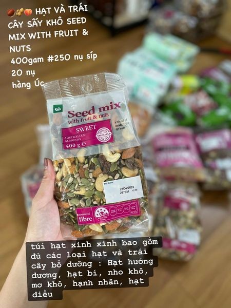 Hạt và trái cây sấy khô SEED MIX WITH FRUIT & NUTS  400g — ảnh chính