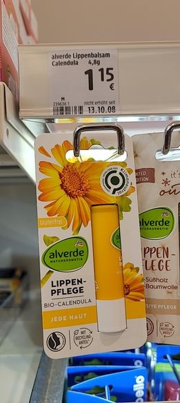 Son dưỡng môi Alverde Lippenpflege Bio-Calendula — ảnh 2