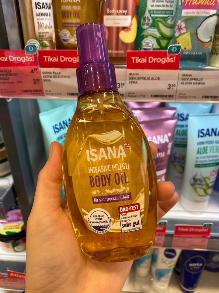 Dầu dưỡng da Isana Body oil