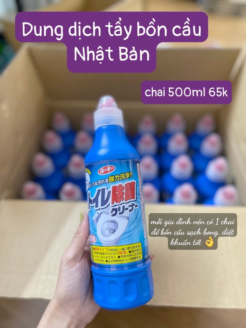 Dung dịch tẩy bồn cầu Nhật Bản 500ml — ảnh chính