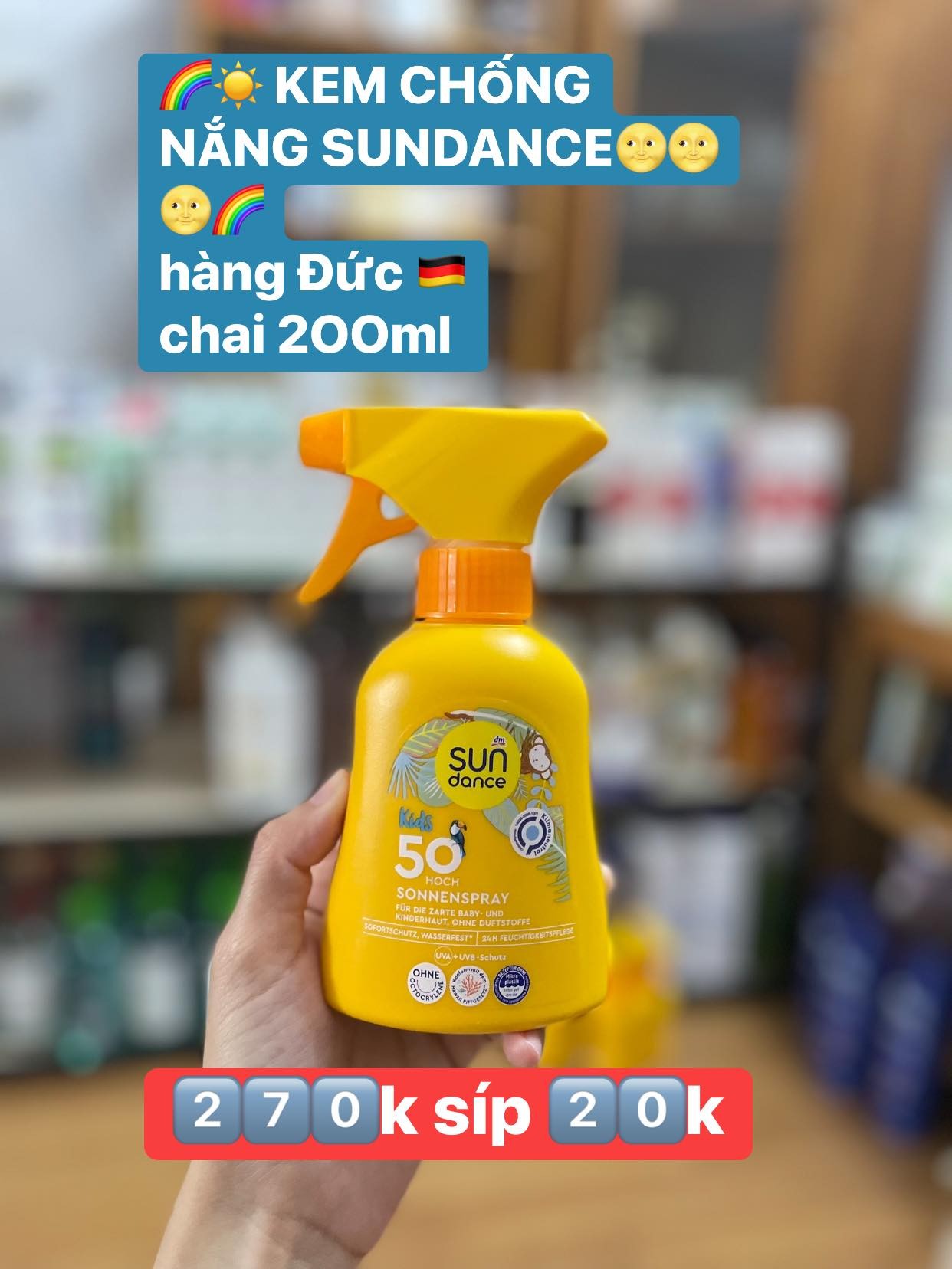 Kem chống nắng Sundance 200ml — ảnh chính