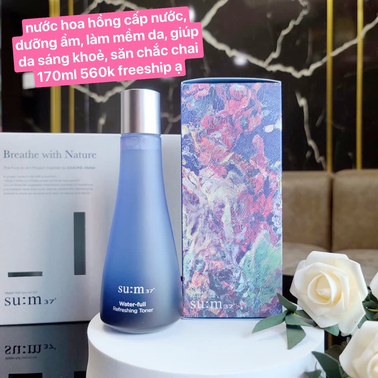 Nước hoa hồng Su:m 37 water full skin refreshing — ảnh chính