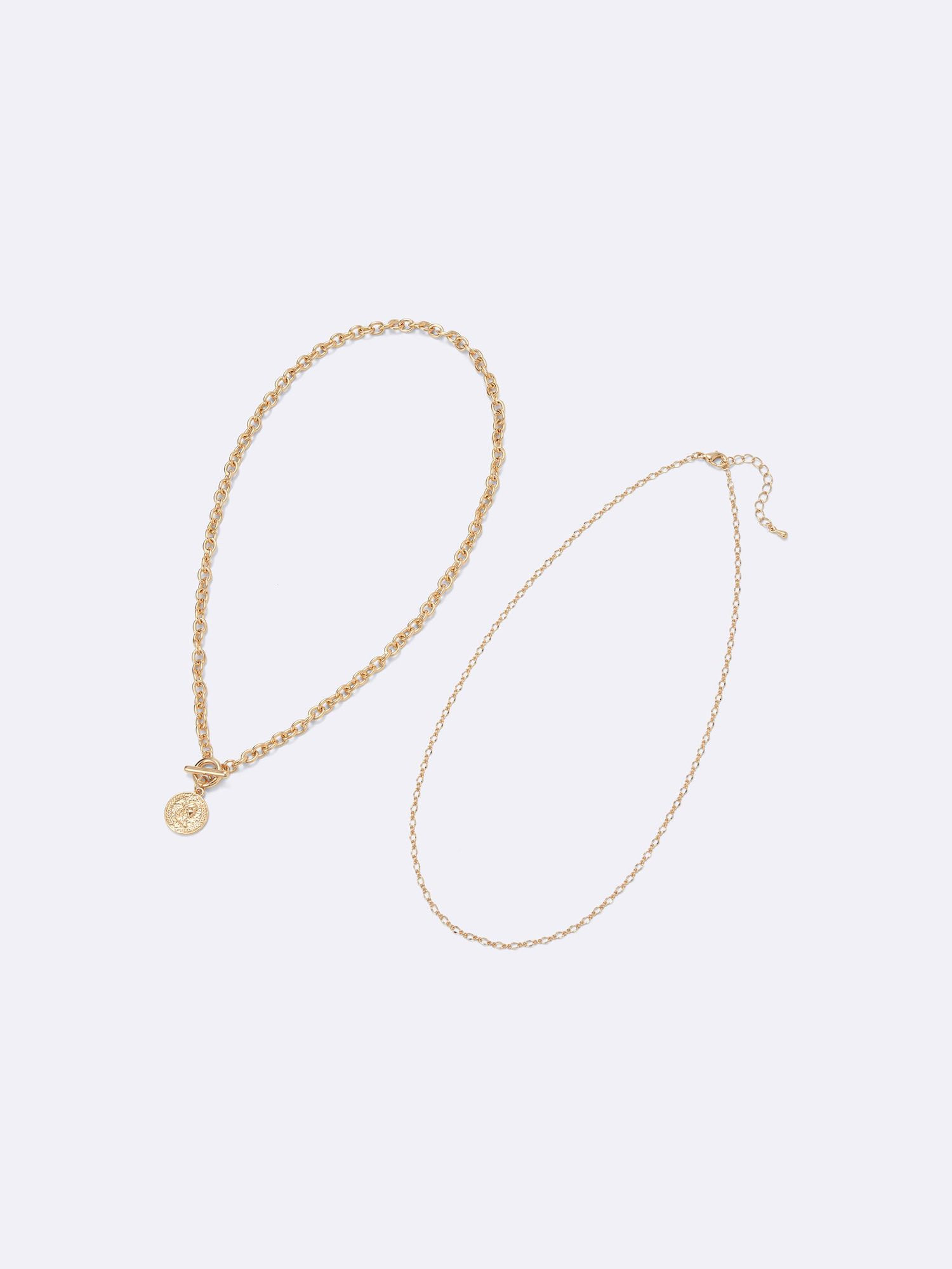 Set vòng cổ Gu Metal Coin Necklace — ảnh chính