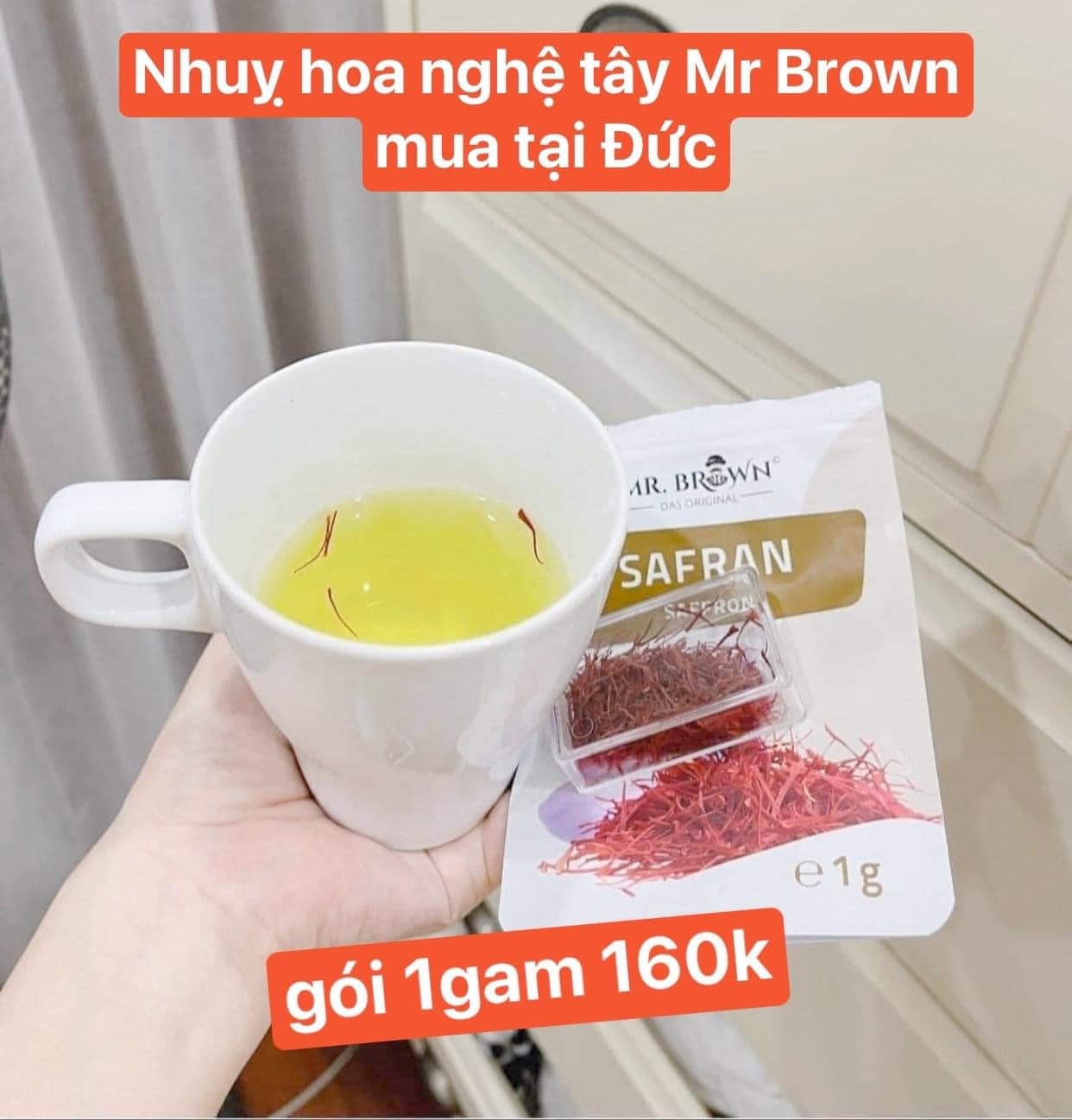 Nhuỵ hoa nghệ tây Mr.Brown hàng Đức gói 1gr