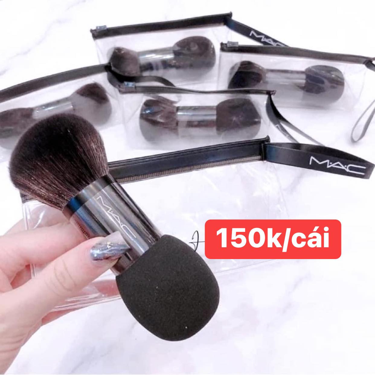Cọ Makeup 2 Đầu Tán Kem Nền Và Phấn Phủ MAC