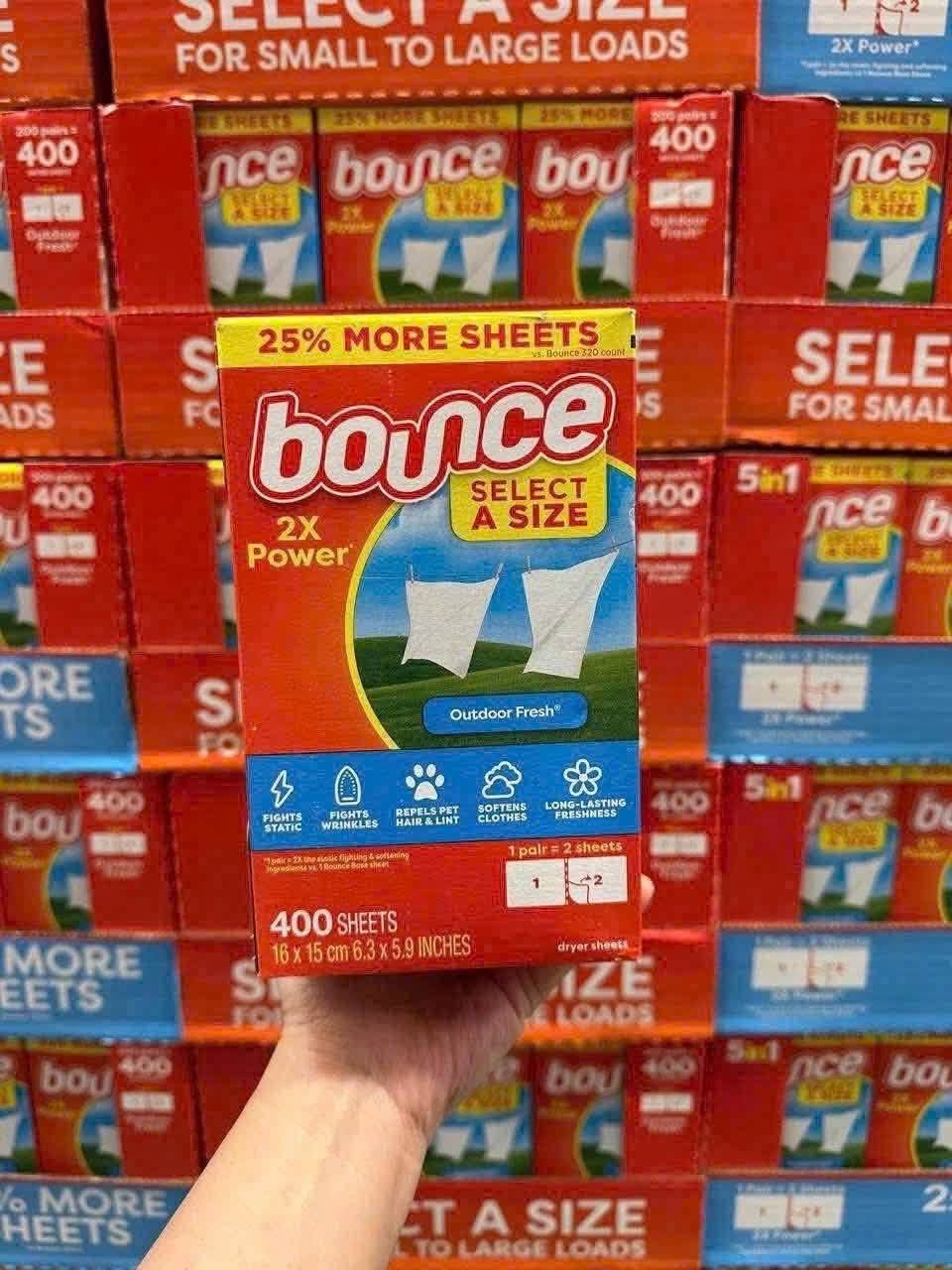 Giấy thơm Bounce 4 trong 1 (400 tờ )