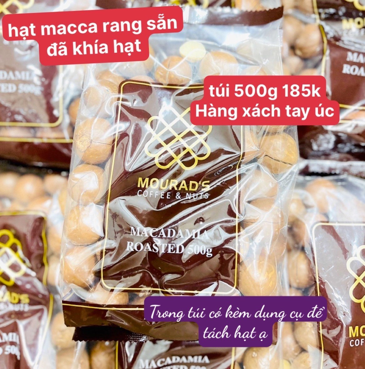 Hạt macadamia rang sẵn túi 500g — ảnh chính