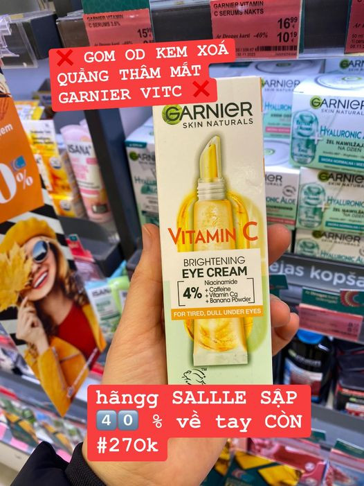 LAT-Kem xóa quầng thâm mắt Garnier VitC — ảnh chính