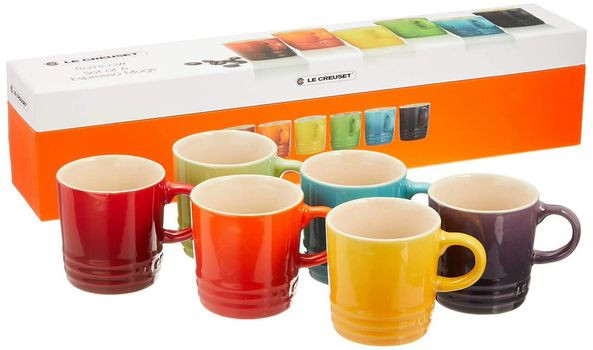Bộ 6 ly cầu vồng Le Creuset