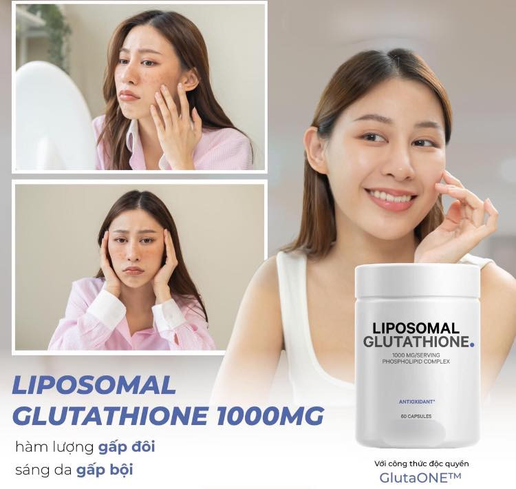 Viên uống trắng da Liposomal Glutathione
