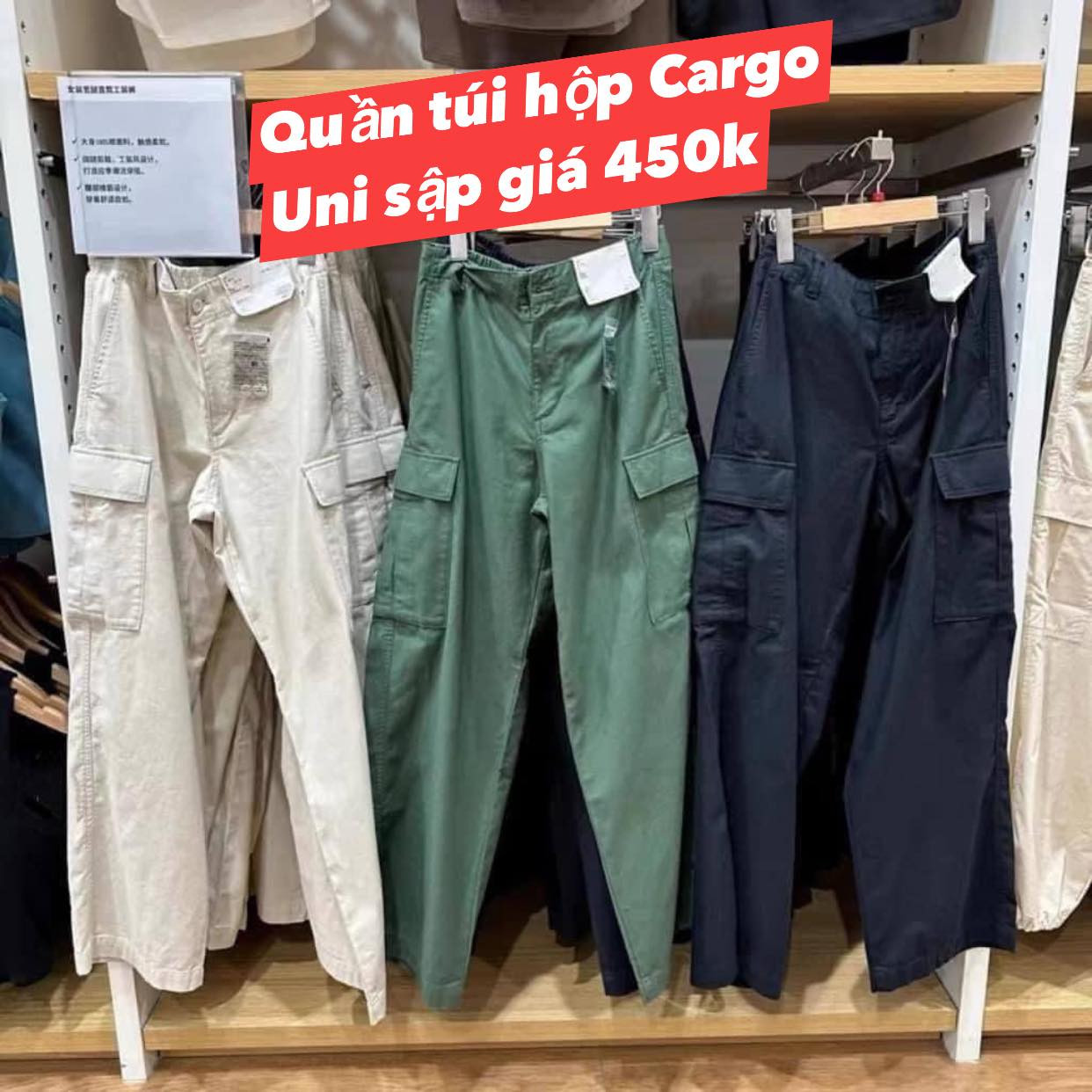 Hàng order-Quần túi hộp Cargo Uni — ảnh chính