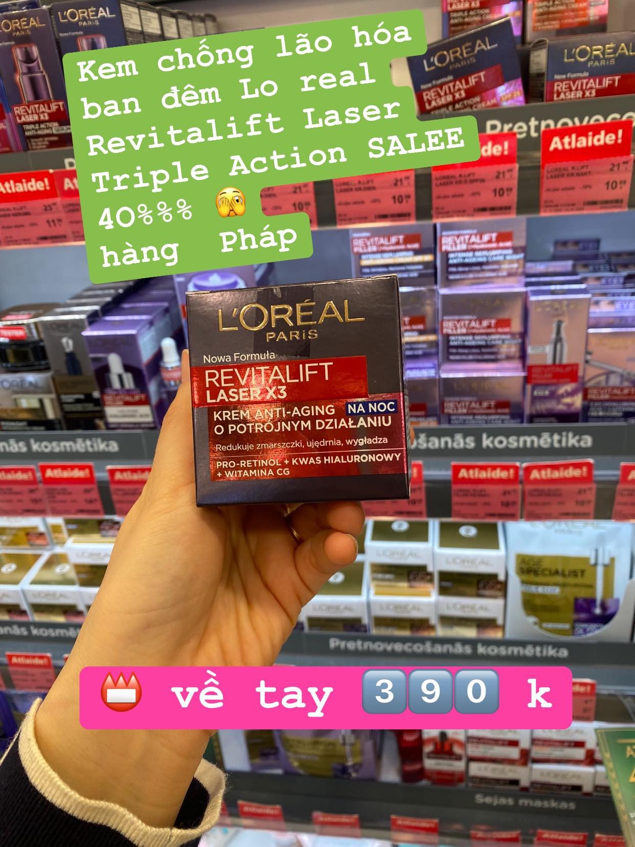 LAT- Kem chống lão hóa ban đêm Lo real  Revitalift Laser Triple Action  — ảnh chính