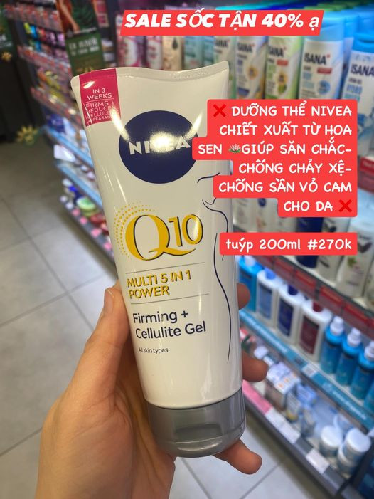 LAT-Dưỡng thể Nivea Q10 Firming Cellulite Gel 200ml — ảnh chính