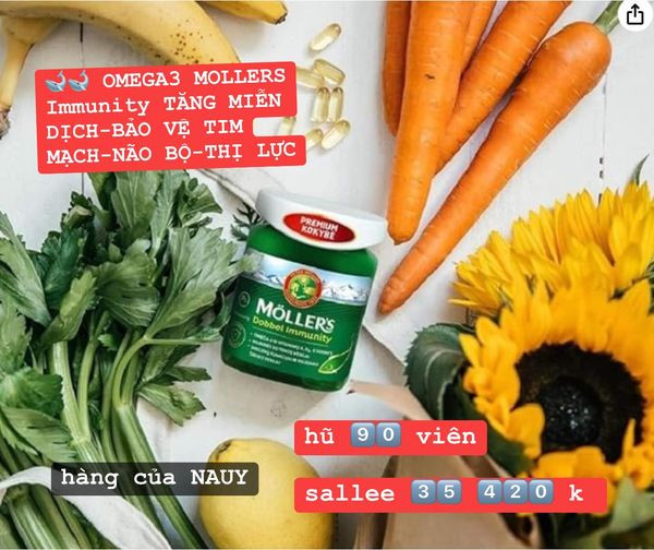 LAT-Viên Omega Mollers Immunity 90 viên  — ảnh chính