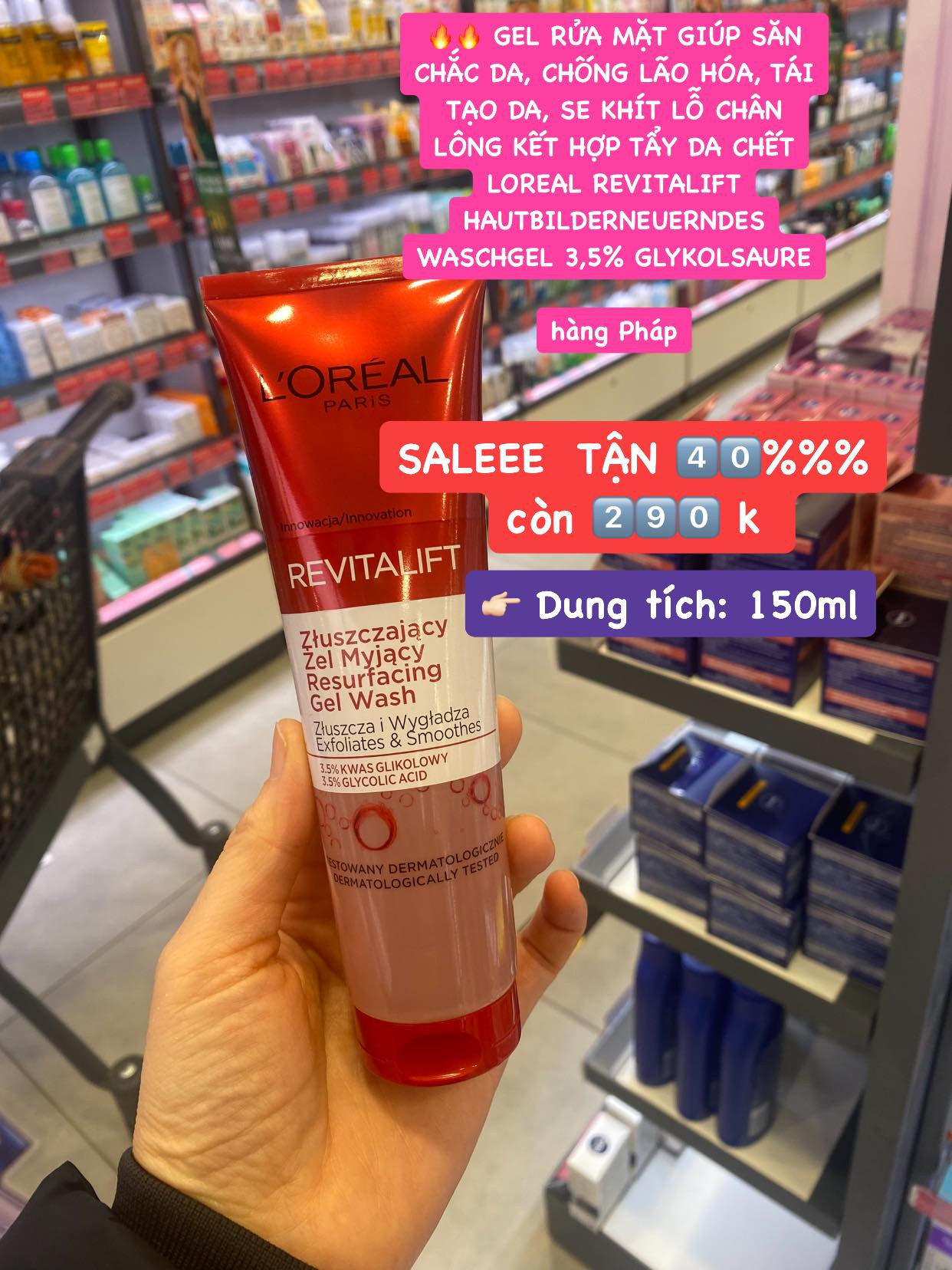 LAT-Gel rửa mặt Loreal 150ml — ảnh chính